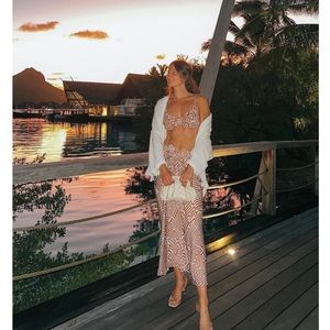 NWT Resa Ziggy Skirt & Pepper Bra Set in “Coconut”